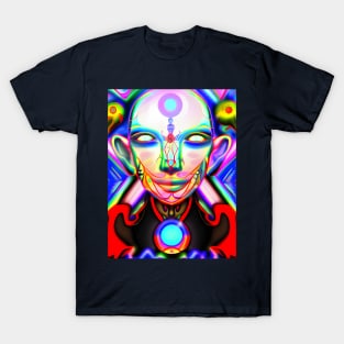 Dosed in the Machine (29) - Trippy Psychedelic Art T-Shirt